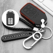Load image into Gallery viewer, Handmade Luminous Leather Car Key Fob Case Cover 2016-21 Honda Civic Accord CRV Fit Odyssey
